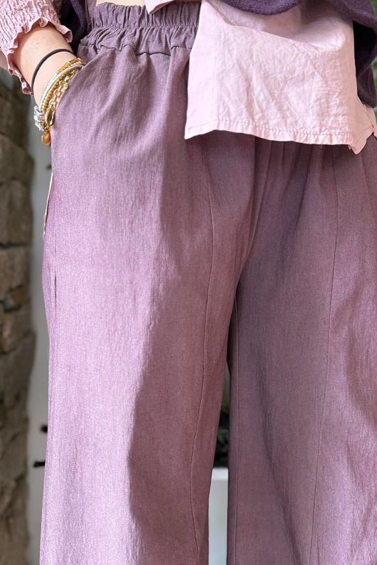 Bennie Quirky Barrel Pant Aubergine